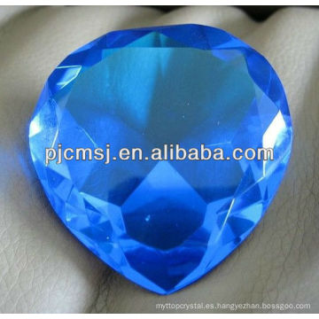 Diamante cristalino azul del corazón de la boda para el regalo de boda